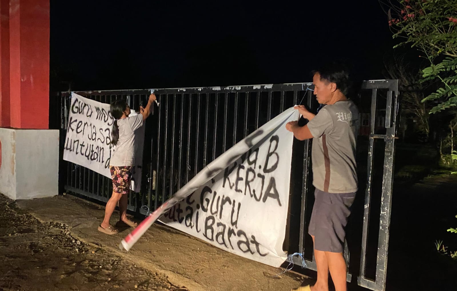 Mogok Kerja Guru di Kutai Barat Berakhir, Spanduk Diturunkan Usai TPP Diakomodir