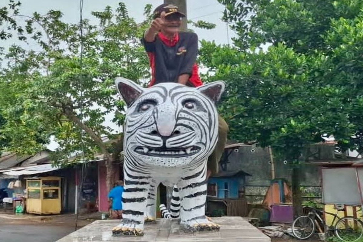 Dicemooh di Medsos, Patung Macan Lucu di Kediri Justru Membawa Berkah Ekonomi