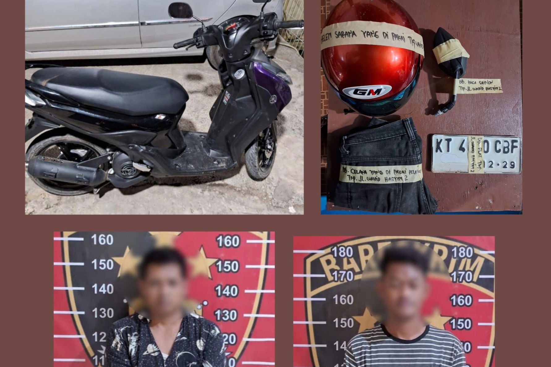 Polisi Bekuk Dua Pelaku Pencurian Motor di Samarinda, Terungkap Berkat CCTV