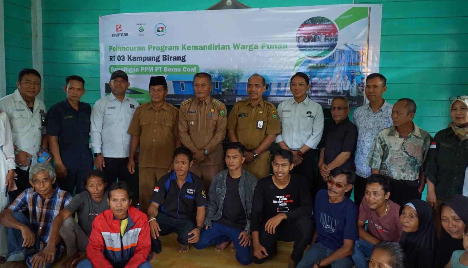 PT Berau Coal Galakkan Program Kemandirian Warga Punan RT 03 Kampung Birang