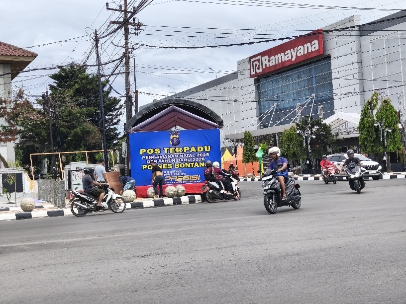  Polres Bontang Bangun Lima Pos  Amankan Nataru 