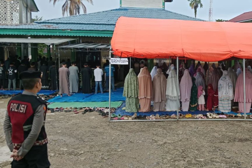 Wujud Toleransi Beragama yang Tinggi, Malam Takbiran Hingga Hari Raya Idulfitri di Mahulu Berjalan Lancar
