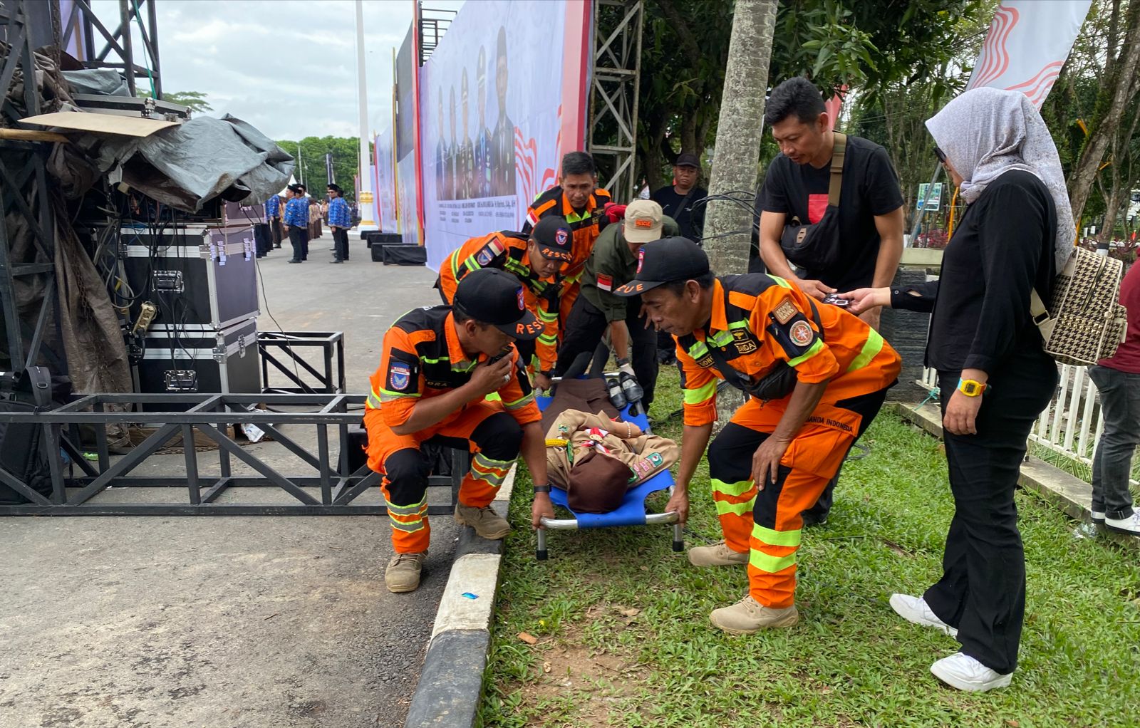 8 Peserta Upacara HUT RI di Balikpapan Pingsan Sebelum Bendera Berkibar