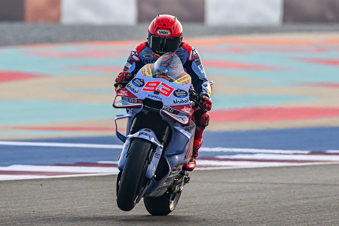 Ducati Kembalikan Keganasan Marc Marquez, Tercepat di Track Basah Sirkuit Lusail Qatar