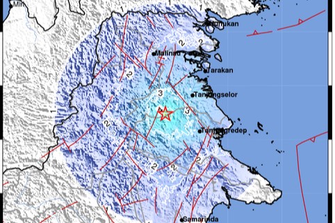 Breaking News! Gempa M 4,9 Guncang Bulungan, Guncangan Terasa hingga Berau