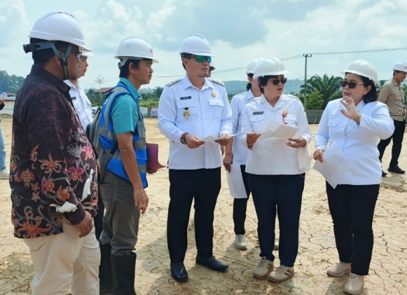 Pemkab Mahulu Tinjau Pembangunan Rumah Sakit PHTC GSM, Minta Kontraktor Pelaksana Kejar Target Pengerjaan