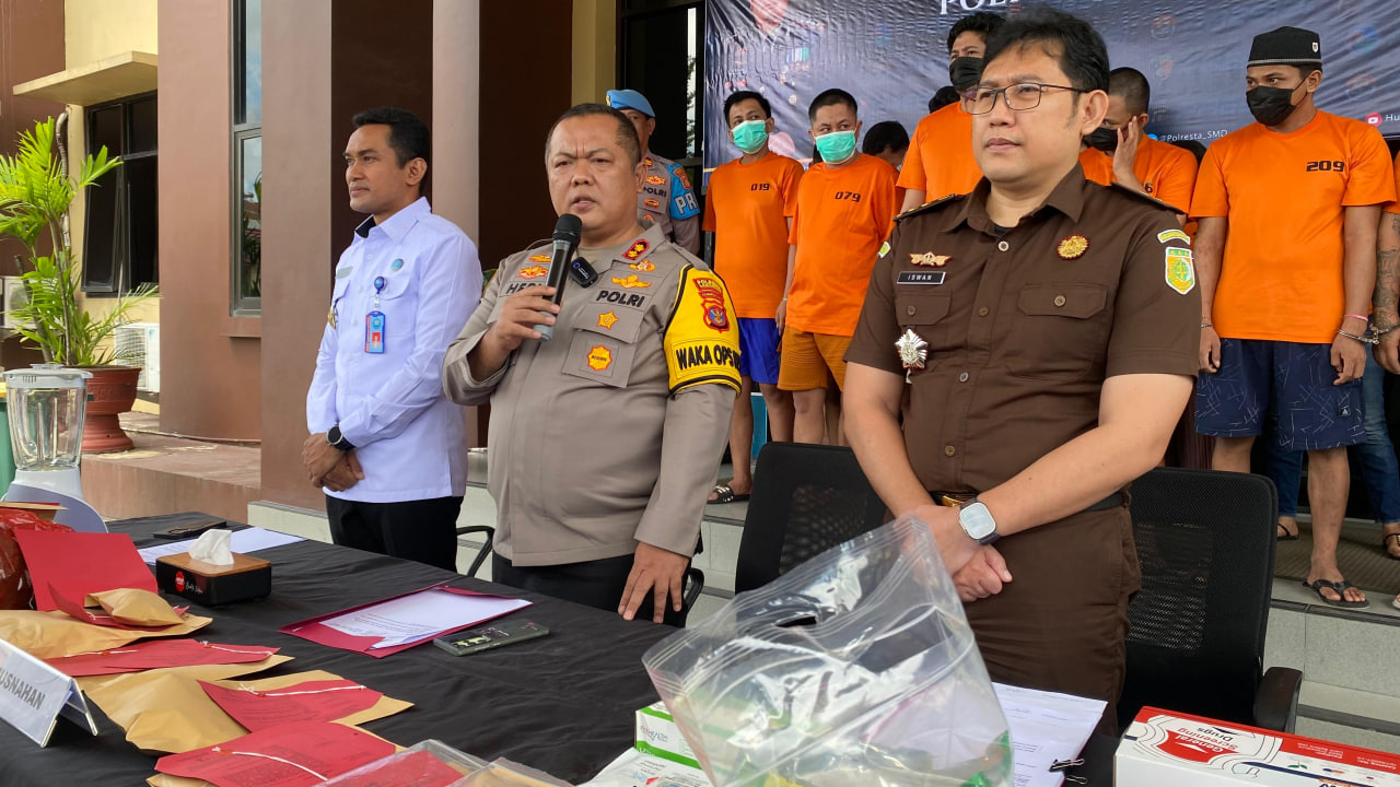 Polresta Samarinda Ungkap 17 Tersangka Kasus Peredaran Narkotika Selama Sebulan