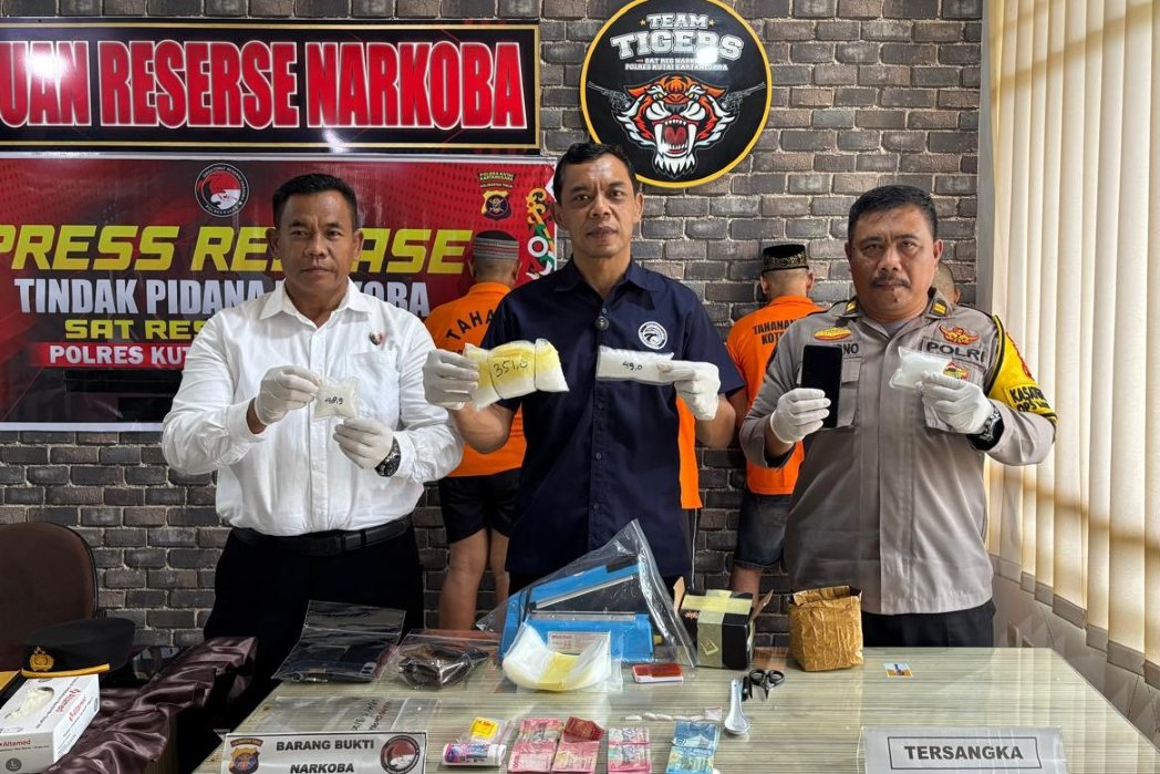 Satu Semester, Polres Kukar Sita 1,1 kg Sabu dan 1,6 kg Ganja