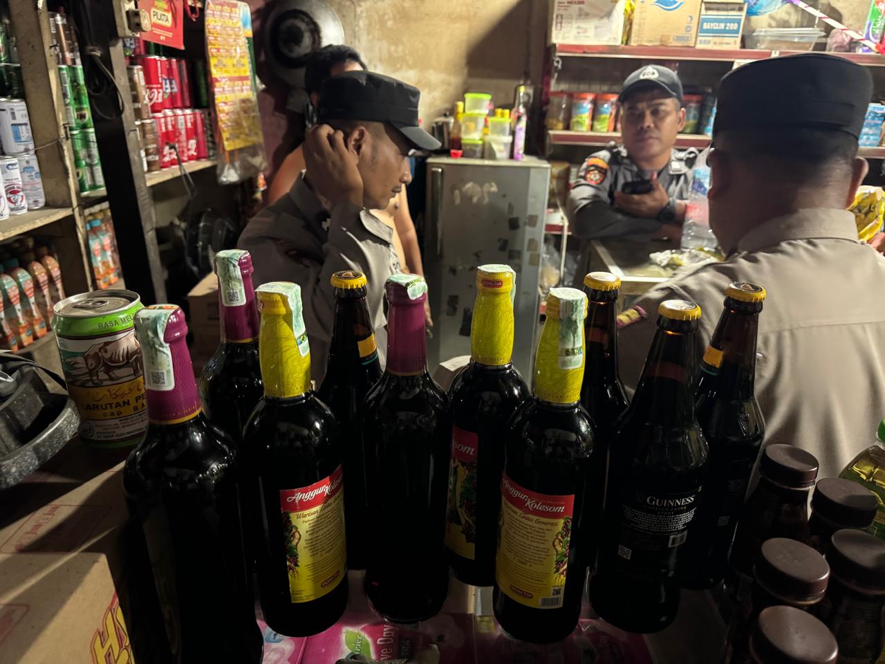 Polsek Palaran Razia Miras, Pastikan Keamanan Selama Ramadan