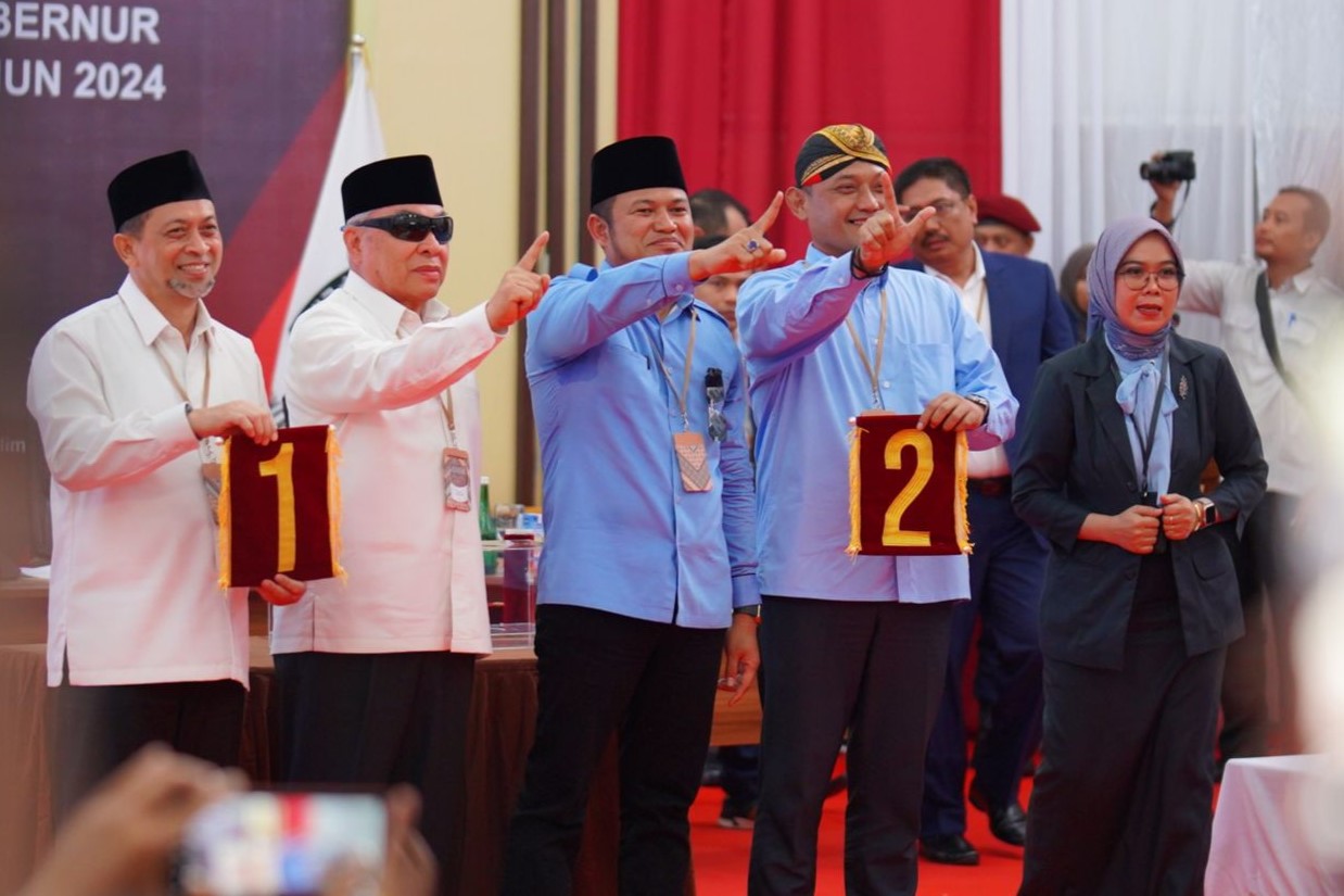 KPU Tetapkan Nomor Urut Paslon Pilkada Kaltim 2024, Isran-Hadi 1 dan Rudy–Seno Aji 2