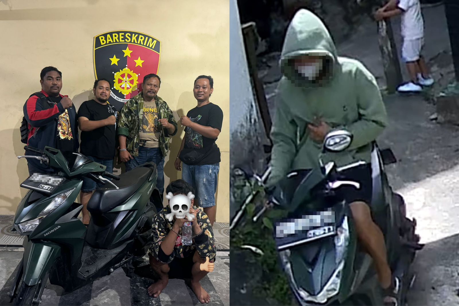 Motor Raib Saat Ditinggal Salat Jumat, Untung Pelaku Terpantau CCTV 