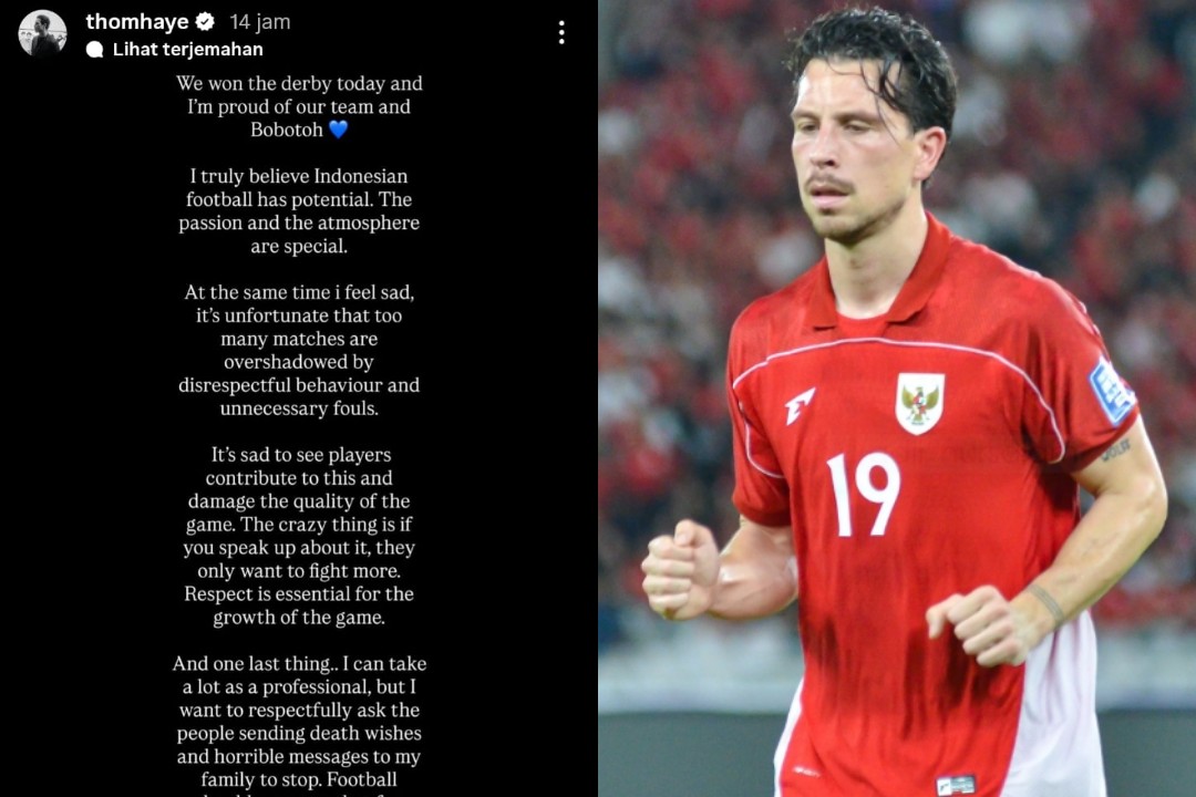 Gelandang Andalan Timnas Indonesia Thom Haye Mengaku Hadapi Ancaman Pembunuhan