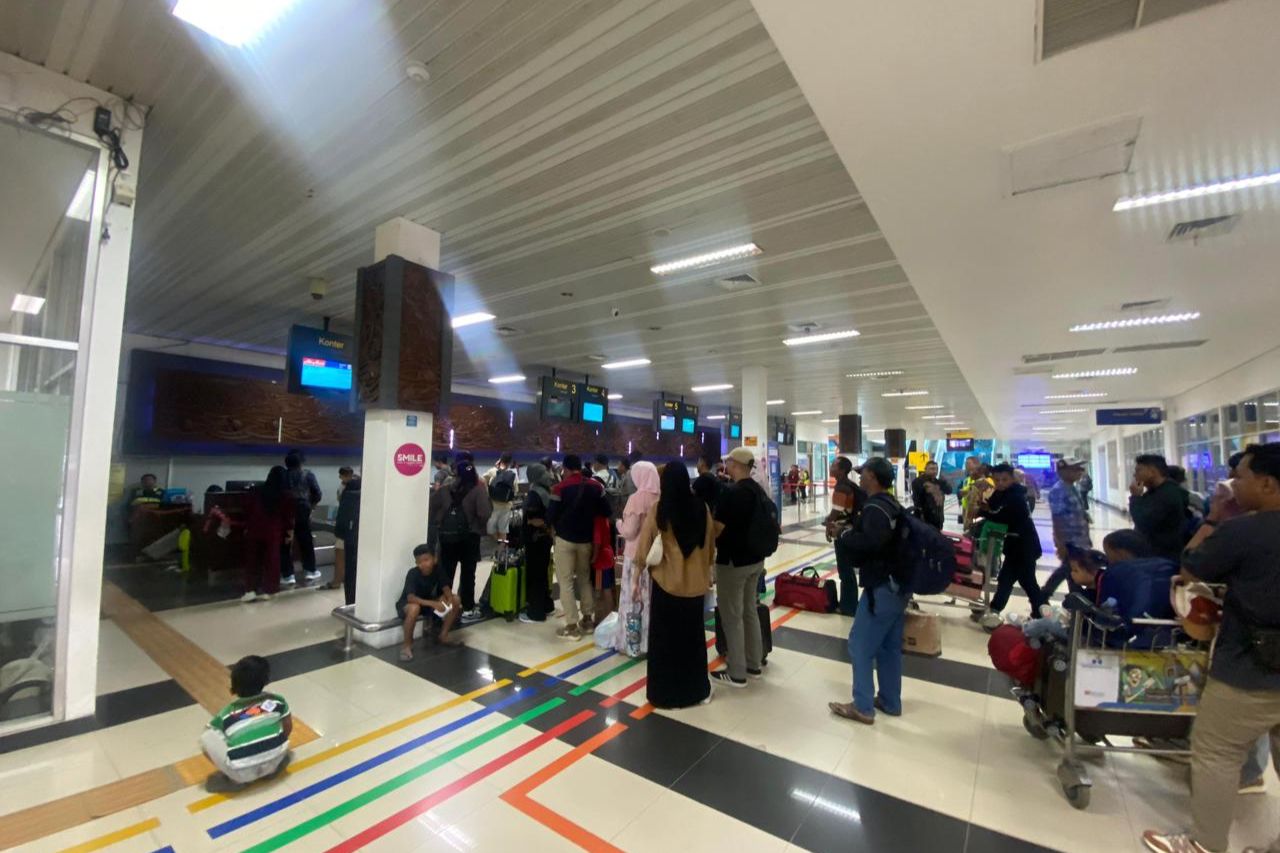 Arus Mudik Mulai Terasa di Bandara Kalimarau Berau, Penumpang Berangkat Capai 1.100 Orang Sehari