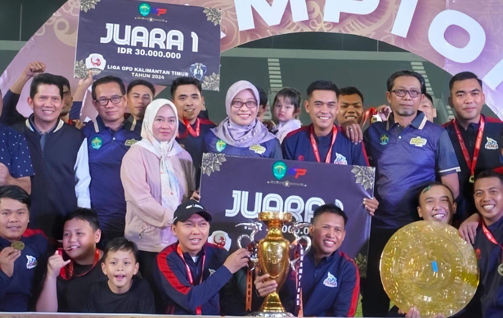 Liga OPD Kaltim 2024 Berakhir, Dispora FC Taklukkan Satpol PP FC pada Laga Final dengan Skor Telak