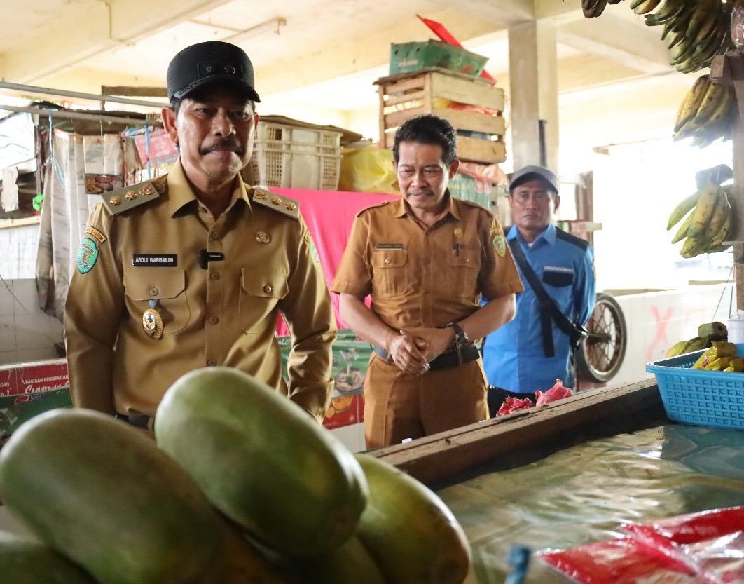 Sidak di Pasar Nenang, Wabup PPU Minta Pedagang Lokal Diprioritaskan