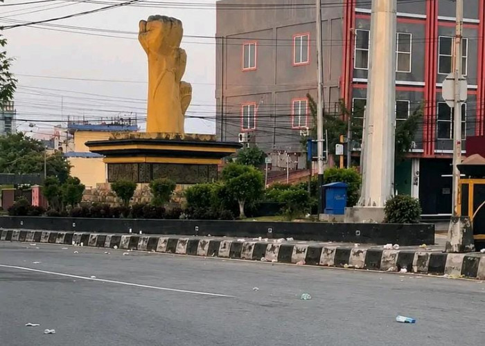 Nobar dan Konvoi Piala Dunia di Balikpapan Berakhir dengan Sampah di Jalan Raya 