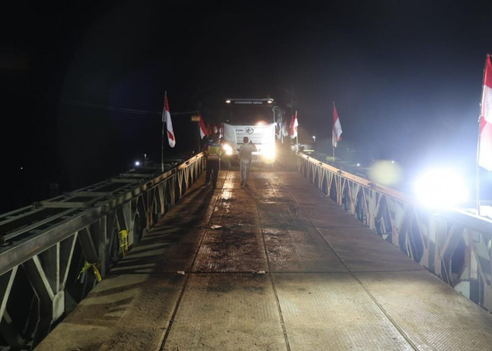 Jembatan Krueng Tingkeum Resmi Dibuka, Akses Jalan Nasional Banda Aceh–Medan Kembali Normal