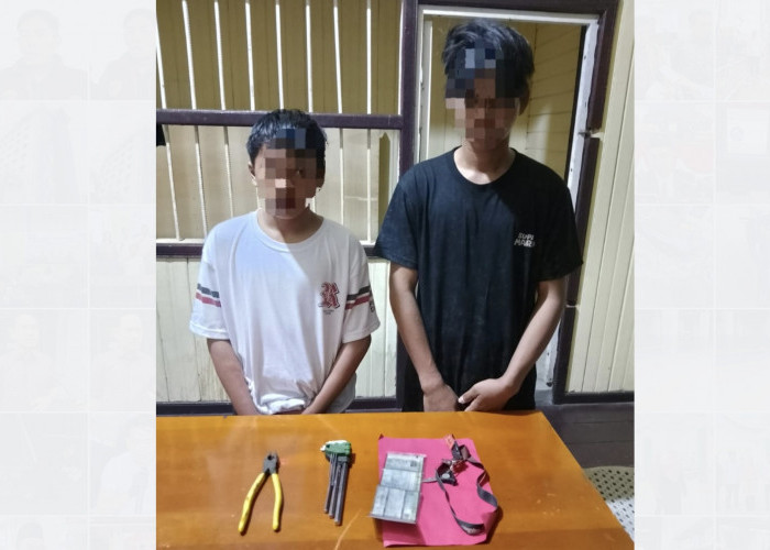 Dua Bocah Asal Kecamatan Tabang Nekat Curi Motor Karyawan Perusahaan Batu Bara