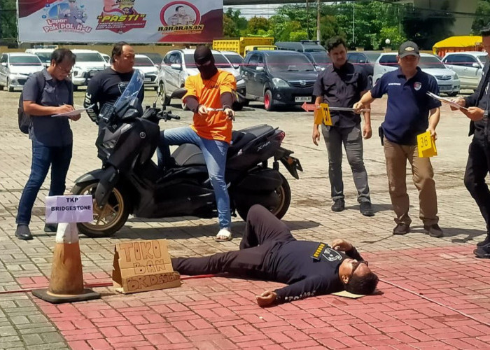 Rekonstruksi Kasus Penembakan di Depan THM, 10 Tersangka Peragakan 52 Adegan 