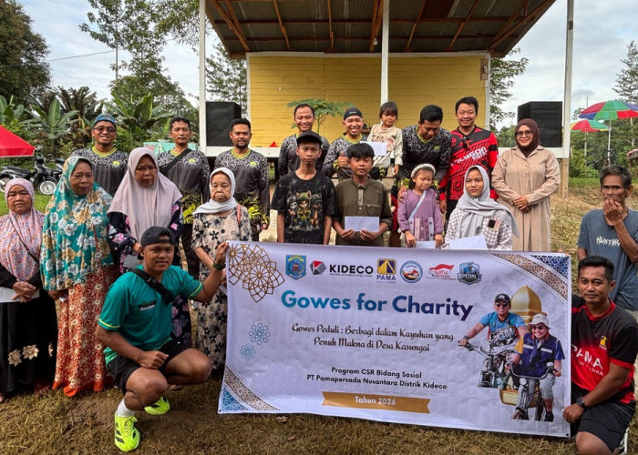 PAMA KIDE bersama Komunitas PEDAL Adakan Program Sosial Bertajuk Gowes for Charity di Desa Kasungai