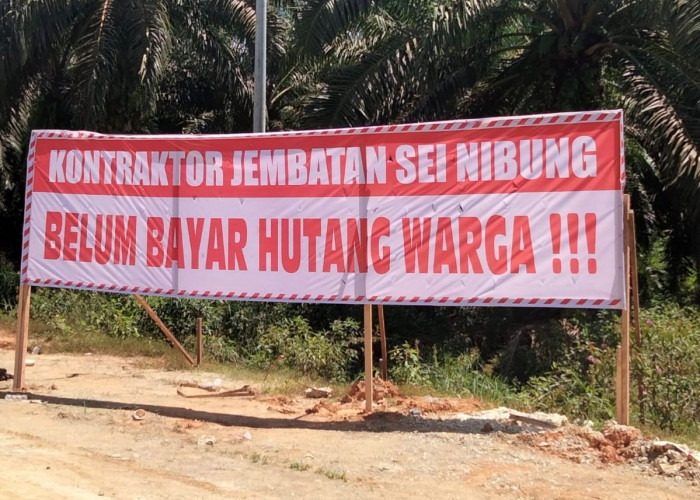 Kontraktor Proyek Jembatan Sungai Nibung Berutang kepada Warga, Tak Dibayar, Akses Terancam Ditutup