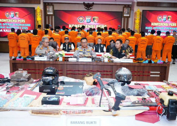 134 Tersangka Ditangkap Selama Operasi Pekat Mahakam II 2025