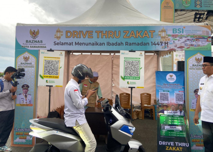 Baznas Samarinda Operasikan Layanan Zakat Drive Thru di Eks Bandara Temindung