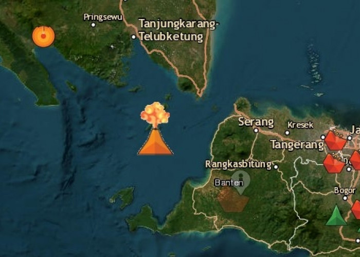 Anak Krakatau Erupsi Lagi 2 Kali, Abu Diprakirakan Bergerak Menjauhi Indonesia