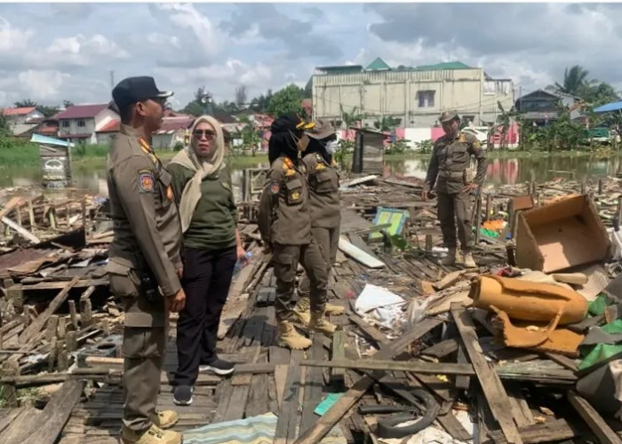 Satpol PP Bongkar Aktivitas Ilegal di Eks Bandara Temindung