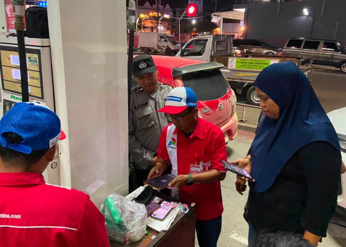 Cegah Penyaluran BBM Tak Tepat Sasaran, Polsek Sangatta Utara Perketat Pengawasan SPBU