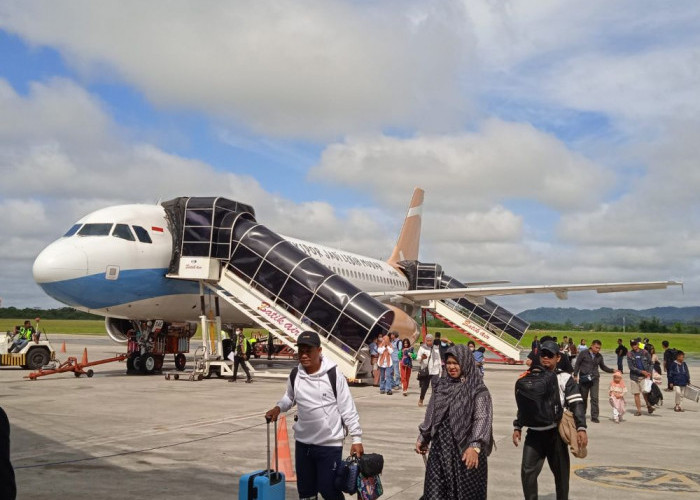 Penumpang Pesawat di Bandara Kalimarau Kabupaten Berau Mulai Meningkat 