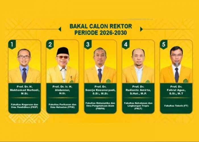 5 Guru Besar Siap Berebut Kursi Rektor Univesitas Mulawarman Samarinda Periode 2026–2030