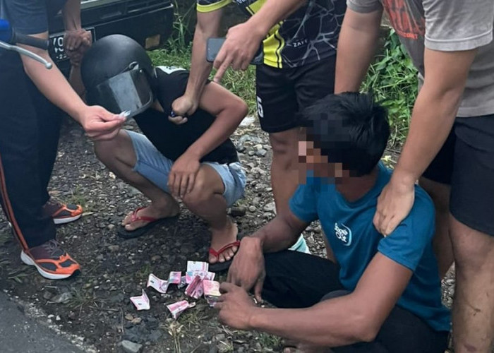 Polisi Tangkap 2 Pemuda di Kuaro saat Transaksi Sabu di Pinggir Jalan