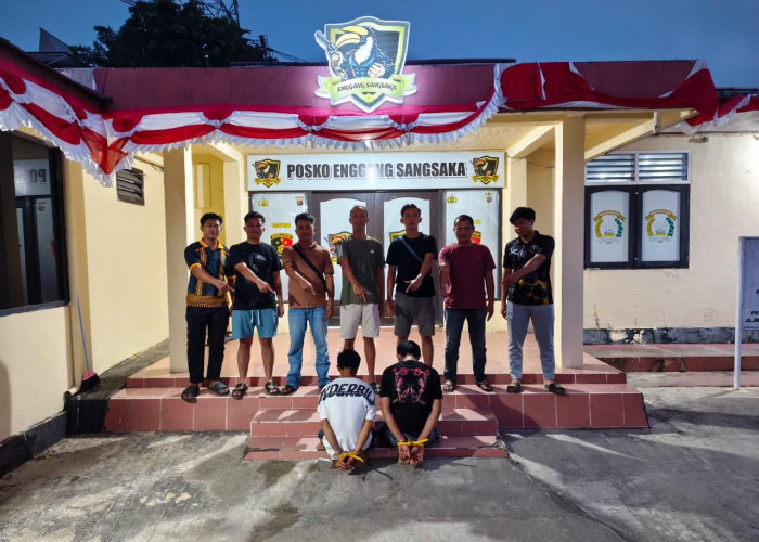 Sabu Disembunyikan di Bawah Tiang Lampu, Dua Pria Ditangkap Polisi di Sangkulirang 