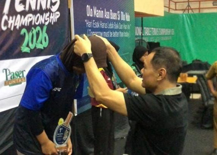 2 Atlet Tenis Meja Paser Sumbang Medali Perunggu U-13 PITTC 2026