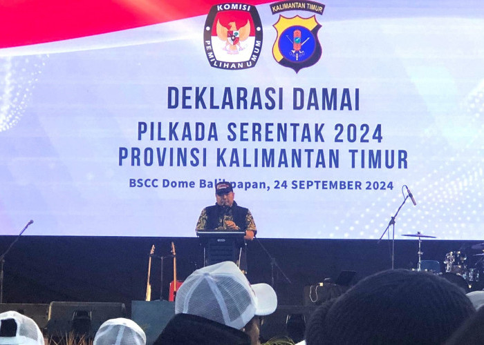 Pesan Ketua KPU RI pada Deklarasi Damai Pilkada Kaltim 2024 di Balikpapan