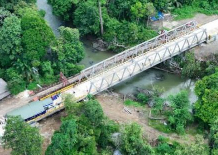 Jembatan Sei Kasungai Rampung, Akses Rantau Buta dan Rantau Layung Lebih Mudah