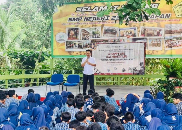 Narkoba Ancam Generasi Penerus Bangsa, Polresta Balikpapan Gelar Sosialisasi di SMP 22 Sumberejo