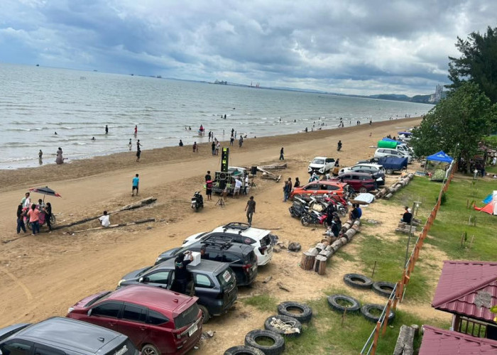 Pantai Jepu-Jepu Kaliorang Dipadati Wisatawan Selama Libur Tahun Baru, Hunian Vila Meningkat