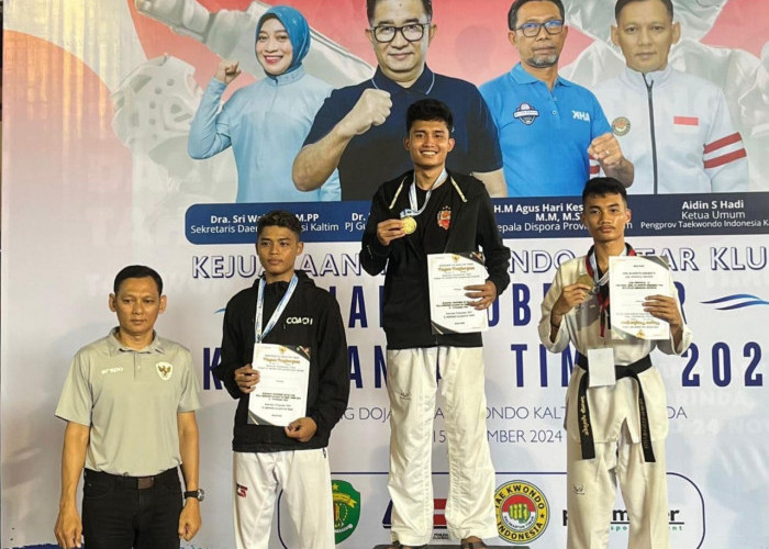 Bripda Satria Sandy Wijaya, Personel Polres Mahulu Raih Medali Emas Taekwondo Kaltim