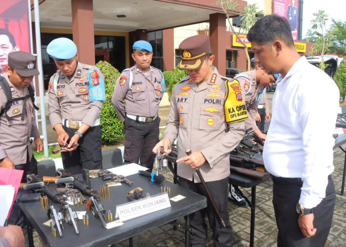 Polresta Samarinda Periksa Senjata Api Milik Anggota, Hanya yang Penuhi Syarat Boleh Pakai