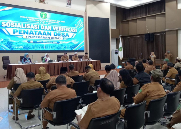 Menuju Desa Definitif, DPMD Kukar Gelar Sosialisasi dan Verifikasi Penataan Desa