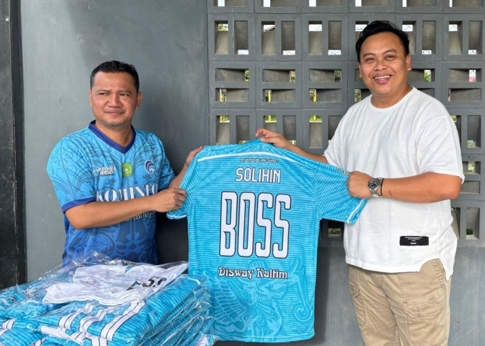 Disway Kaltim Biro Kukar Sumbang 26 Jersey, Sepak Bola Jadi Ajang Silaturahmi 