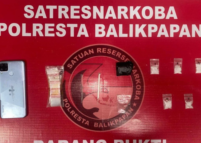 Residivis Kasus Narkoba di Balikpapan Ditangkap Lagi, Polisi Sita 5 Paket Sabu