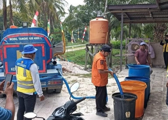 Hadapi Kemarau, 62 Ribu Air Bersih Didistribusikan untuk 456 KK di Sebakung Jaya