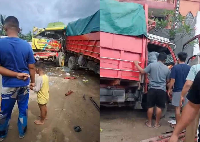 Duar!!! Truk Antre Solar di Km 15 Balikpapan, Dihajar Truk CPO dari Belakang