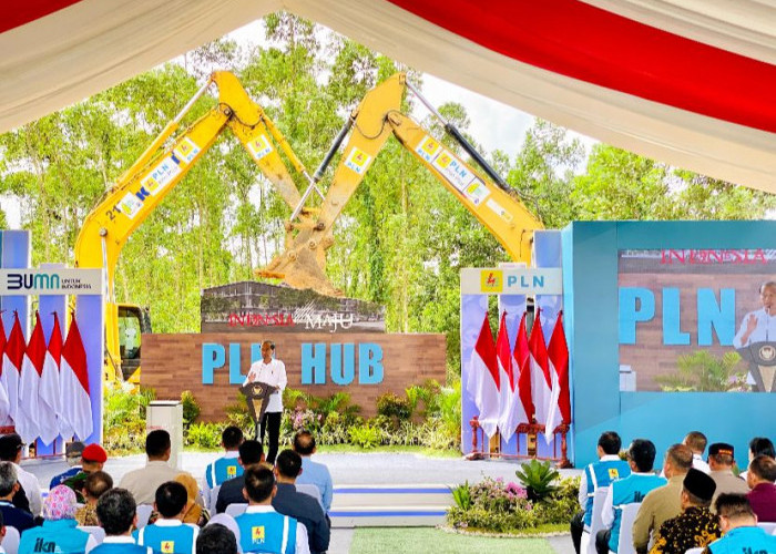 Presiden Joko Widodo Melakukan Groundbreaking PLN HUB di IKN, EBT jadi Modal Energi Utama