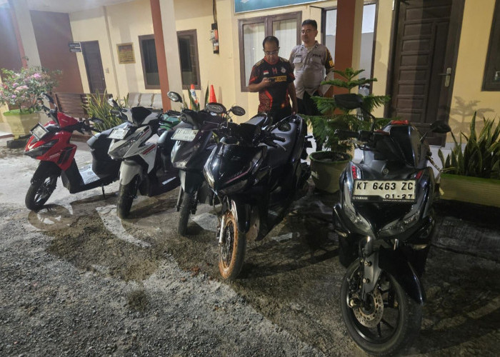 Jalan Padat Karya Lamaru Balikpapan Kerap Jadi Arena Kebut-kebutan, 6 Motor Diamankan