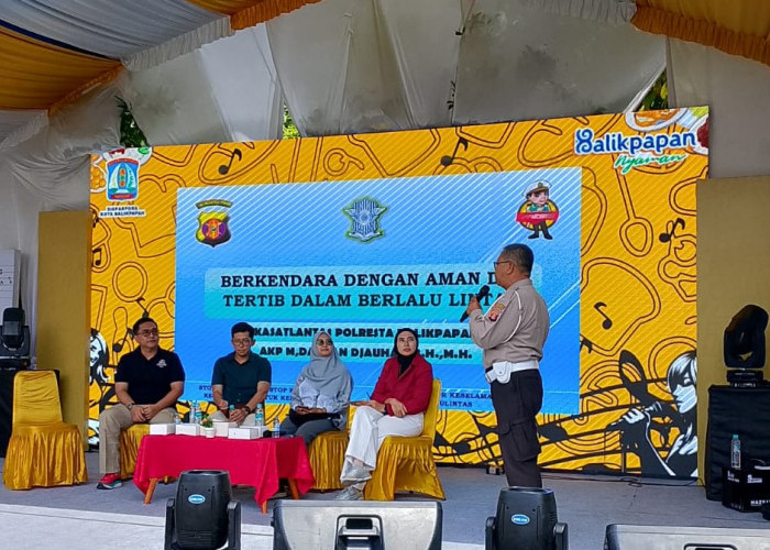Satlantas Polresta Balikpapan Gaungkan Budaya Tertib Lalu Lintas Lewat Kampanye 