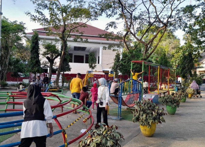 Taman Cerdas Samarinda Bak Oase di Tengah Kota, Sayang Beberapa Fasilitas Rusak dan Kurang Terawat